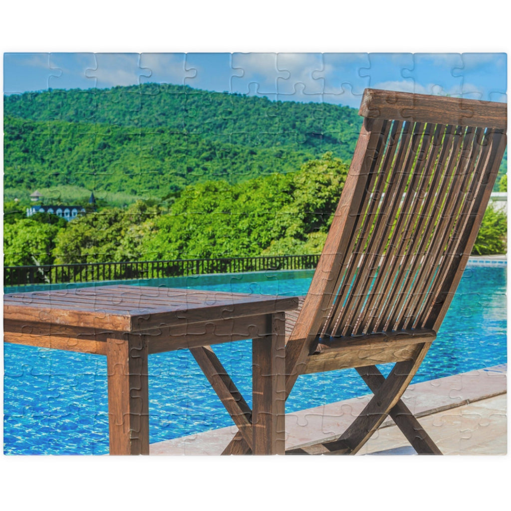 Sit back, relax, and puzzle your day away with our Sitting Around The Pool Puzzle. With 110 to 1014 pieces, this puzzle will keep you entertained for hours. Perfect for a lazy day by the pool or a fun night in, this puzzle is a must-have for any puzzle-lover!