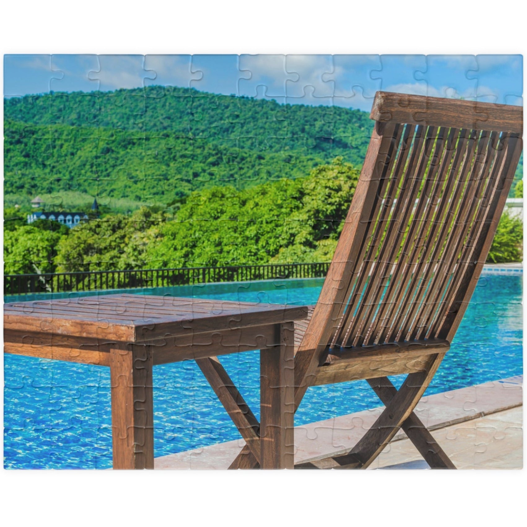 Sit back, relax, and puzzle your day away with our Sitting Around The Pool Puzzle. With 110 to 1014 pieces, this puzzle will keep you entertained for hours. Perfect for a lazy day by the pool or a fun night in, this puzzle is a must-have for any puzzle-lover!