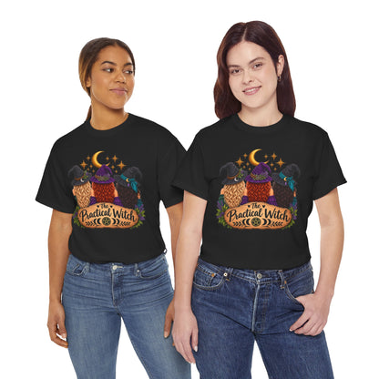 The Practical Witch Sisters Halloween Cotton T-Shirt