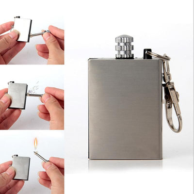 This Instant Emergency Fire Starter Flint is perfect for preppers and during emergency situations. The flint generates sparks at temperatures over 5,000°F, providing a reliable fire starter for camping, survival, and outdoor activities. 