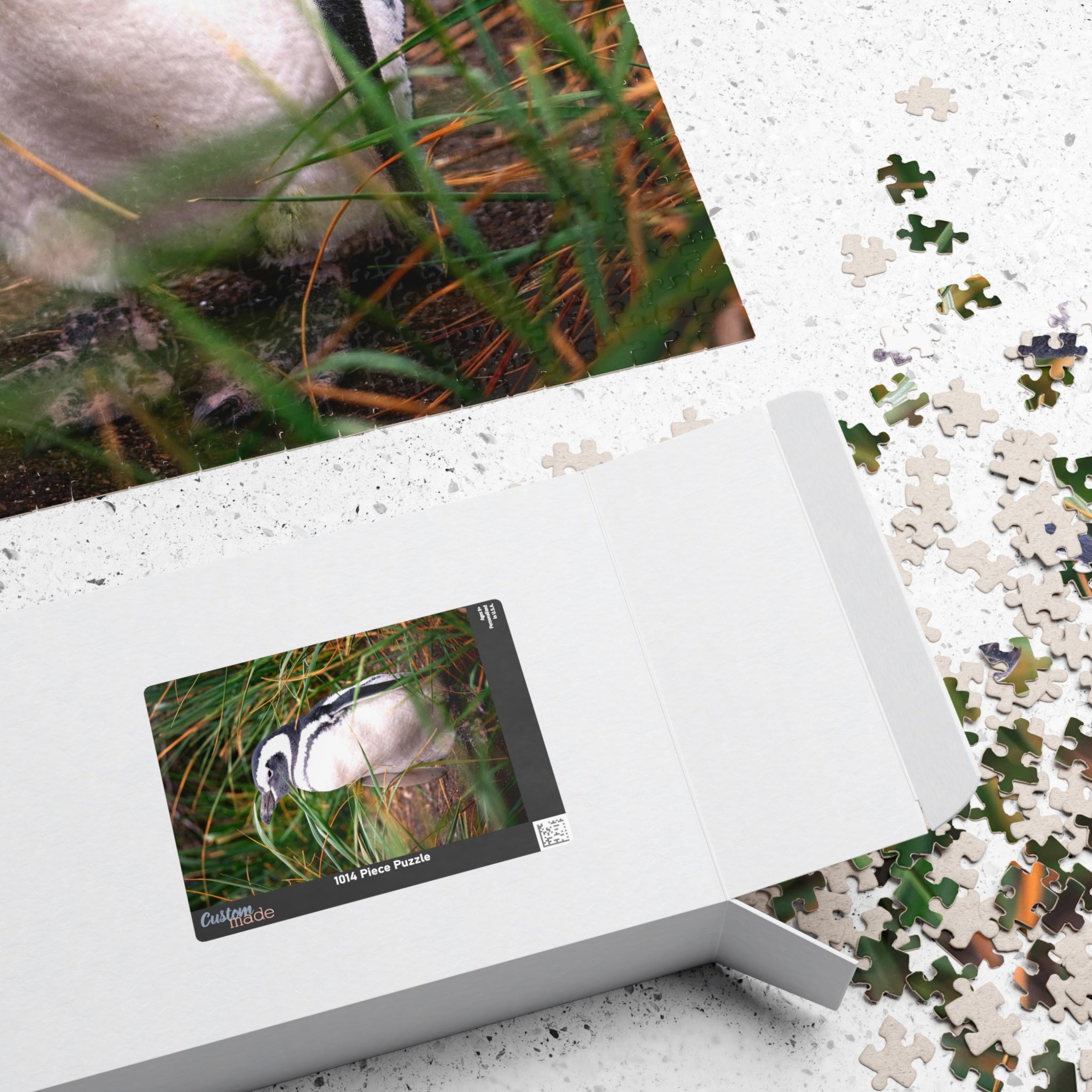 Get lost in the waddling world of our Penguin in The Reeds Puzzle! With 110 to 1014 pieces, this puzzle features a playful penguin hidden among the reeds. Unwind while piecing together this quirky and fun puzzle. 