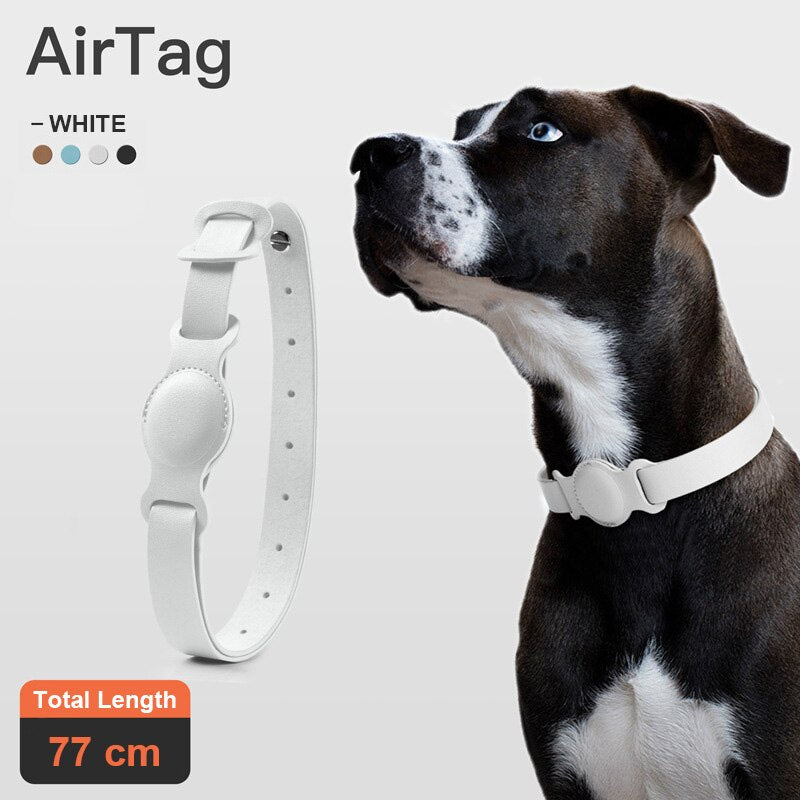 Keep track of your furry friend with our Leather Adjustable Dog Collar specifically designed for Apple Airtag. Made from high-quality leather, this collar is both stylish and durable. Easily adjust the size for the perfect fit and never lose track of your beloved pet again.