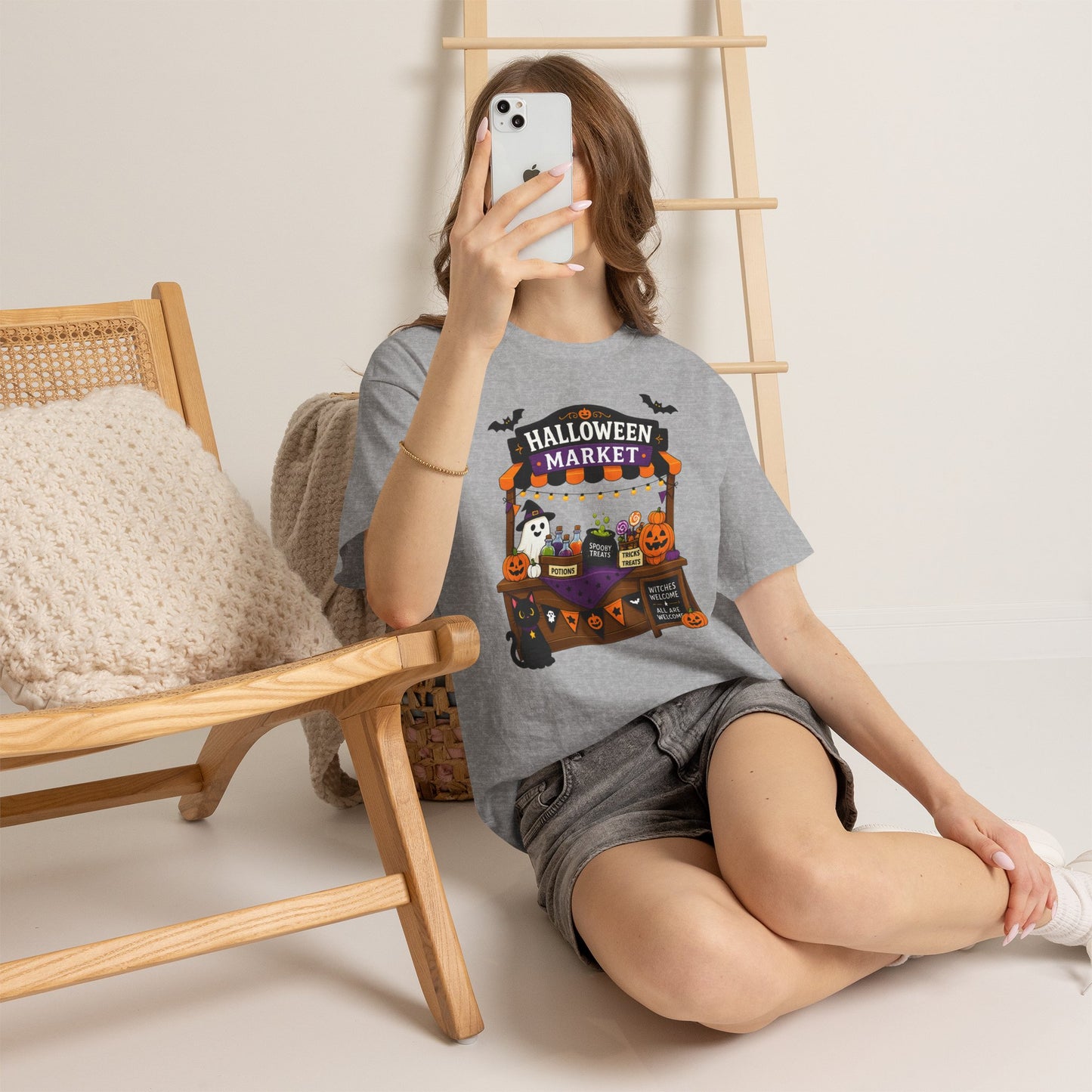 Halloween Market Comfortable Cotton T-Shirt