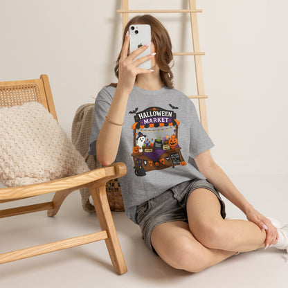 Halloween Market Comfortable Cotton T-Shirt