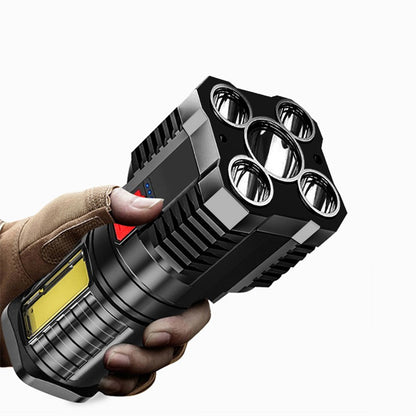 Strong USB Rechargeable 5 Led Flashlight