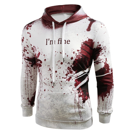 Embrace the spooky season with the Bloody Halloween "I'm Fine" Hoodie. Featuring a chilling design that blends dark humor with eerie style, this hoodie keeps you comfortable while making a bold statement.