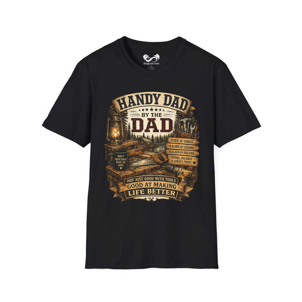Handyman Dad Making Life Better Comfortable Cotton Graphic T-Shirt
