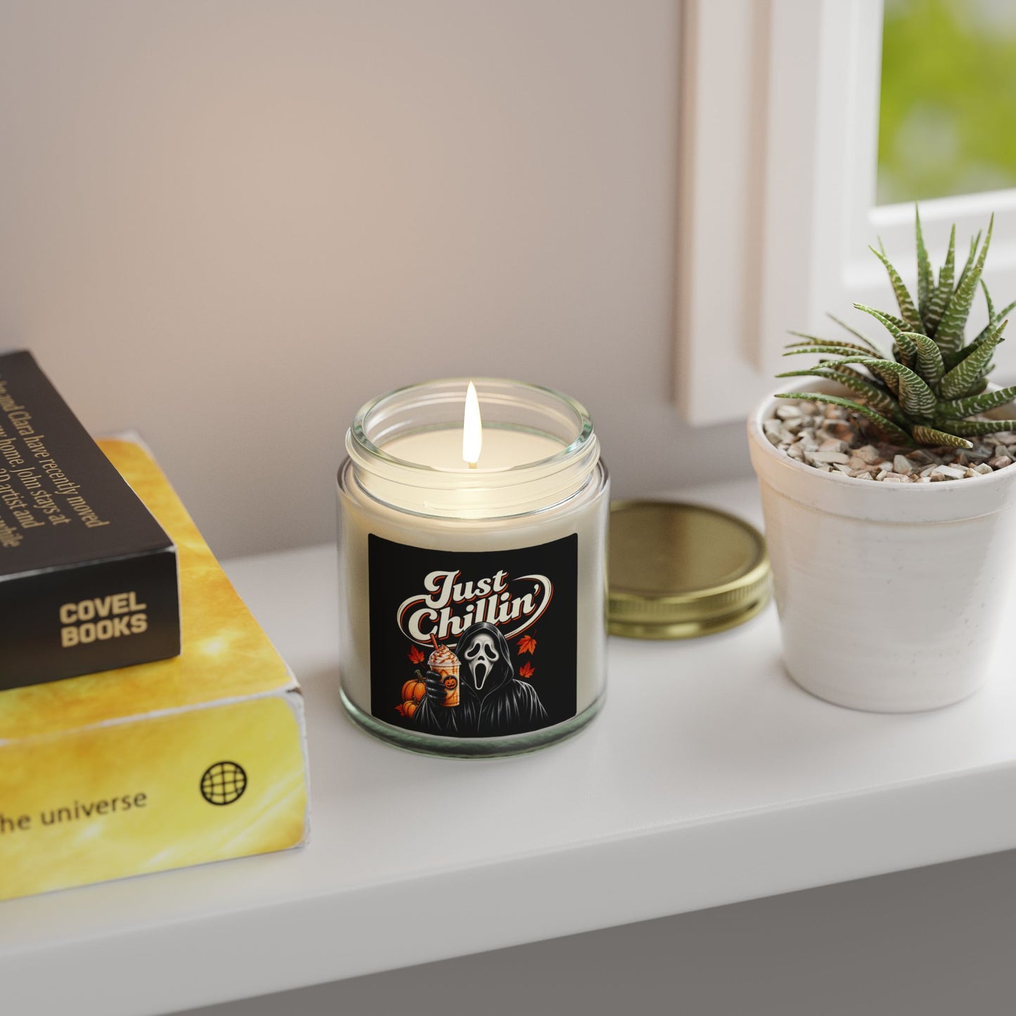 Just Chillin' Ghost Face Halloween Scented Candles (4oz/9oz)