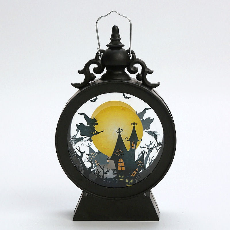 Portable Retro Halloween Decorative LED Wind Lanterns