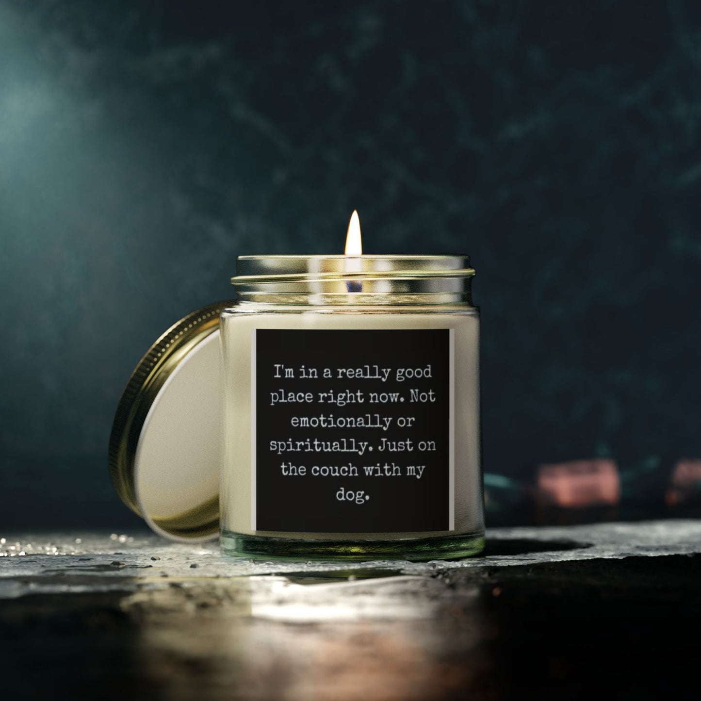 "Good Place with My Dog"  Scented Candle