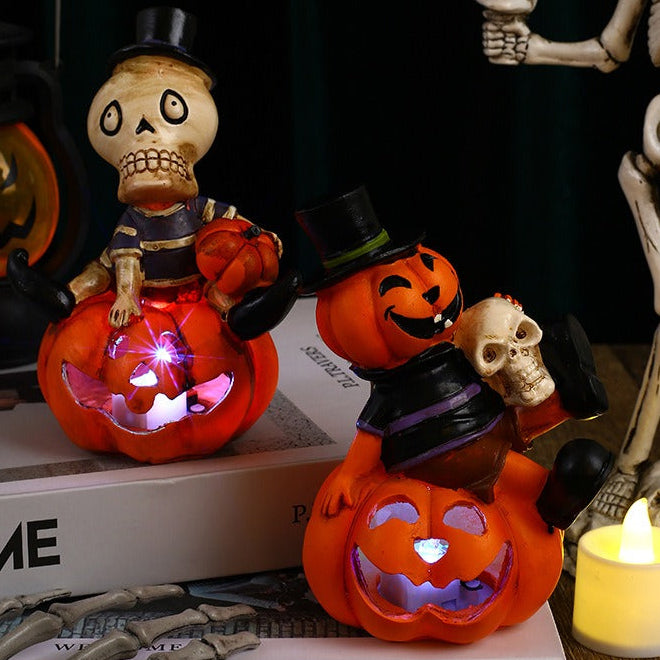 Halloween Luminous Pumpkins Skull Lantern
