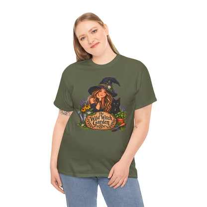 The Wild Witch Garden Halloween Cotton T-Shirt