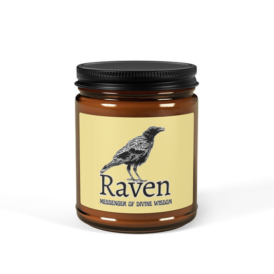 Raven Messenger of Wisdom Scented Soy Candles
