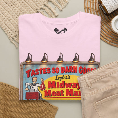 Jeepers Creepers Inspired Vintage Midway Meat Market Billboard  Cotton T-Shirt