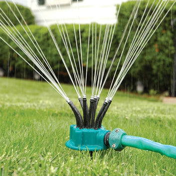 watering your lawn easier with the Noodle Head Flexible Water Sprinkler! Its flexible design contours to any terrain, ensuring consistent coverage of your lawn and garden. 
