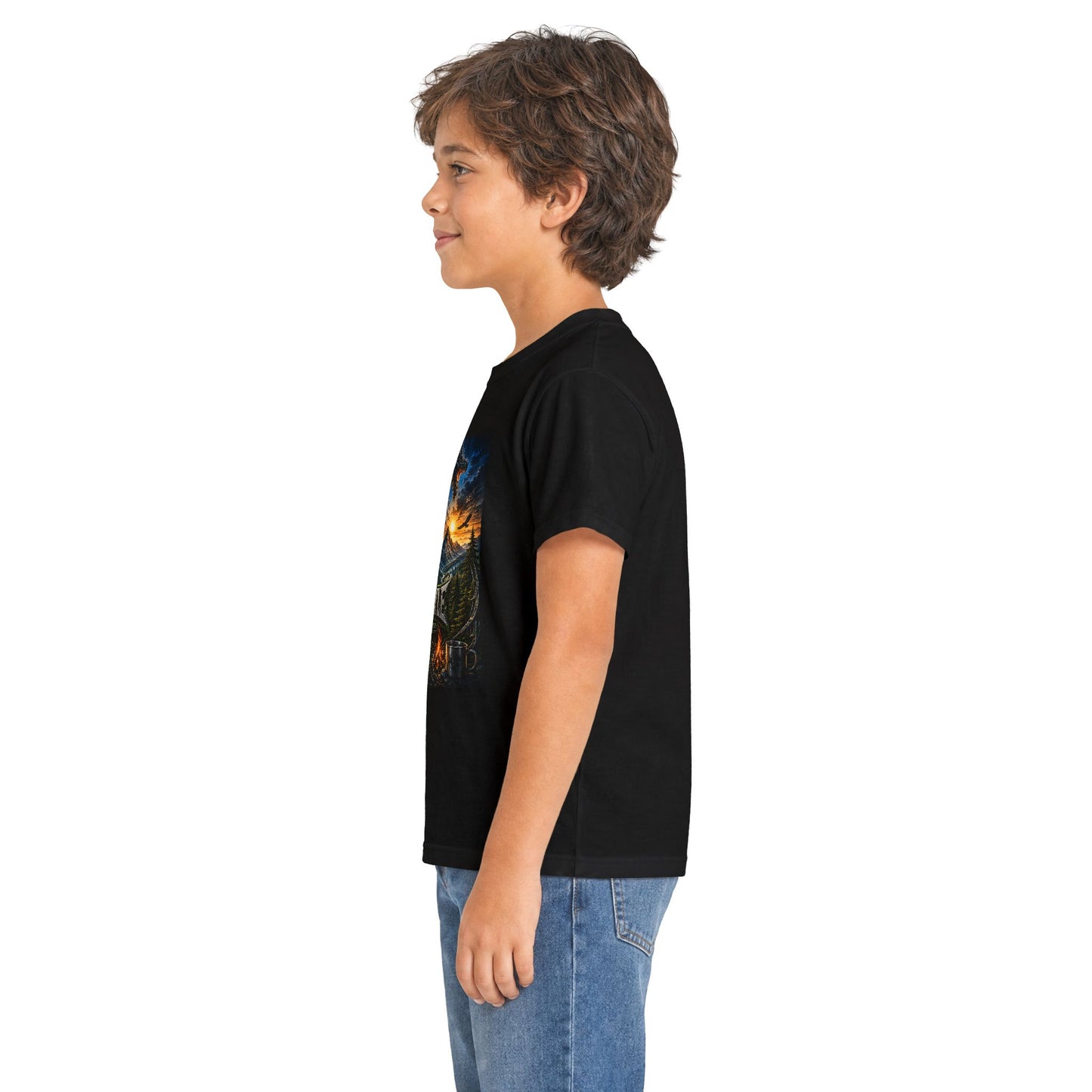 Kids Dragon Gargoyle Tee — "Dragoyle" Fantasy Graphic Shirt
