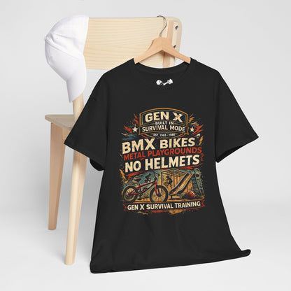 Gen X Survivor No Helmets Comfortable Cotton T-Shirt