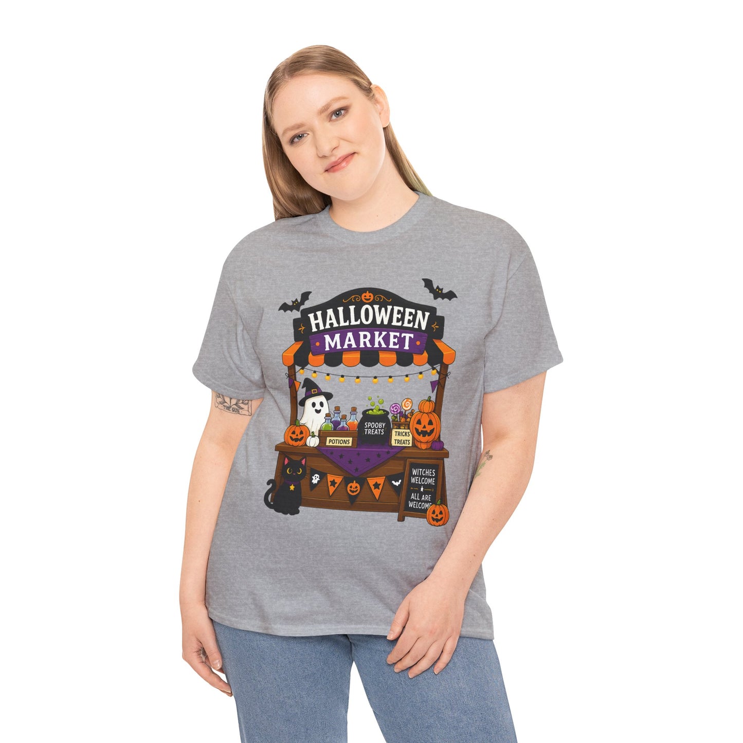 Halloween Market Comfortable Cotton T-Shirt