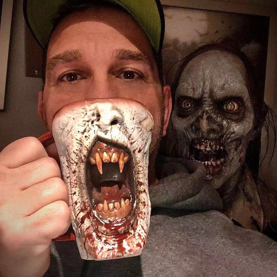 scary mug for Halloween