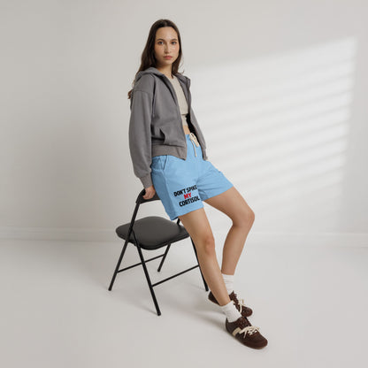 Lightweight "Don’t Spike My Cortisol" Fleece Lounge Shorts