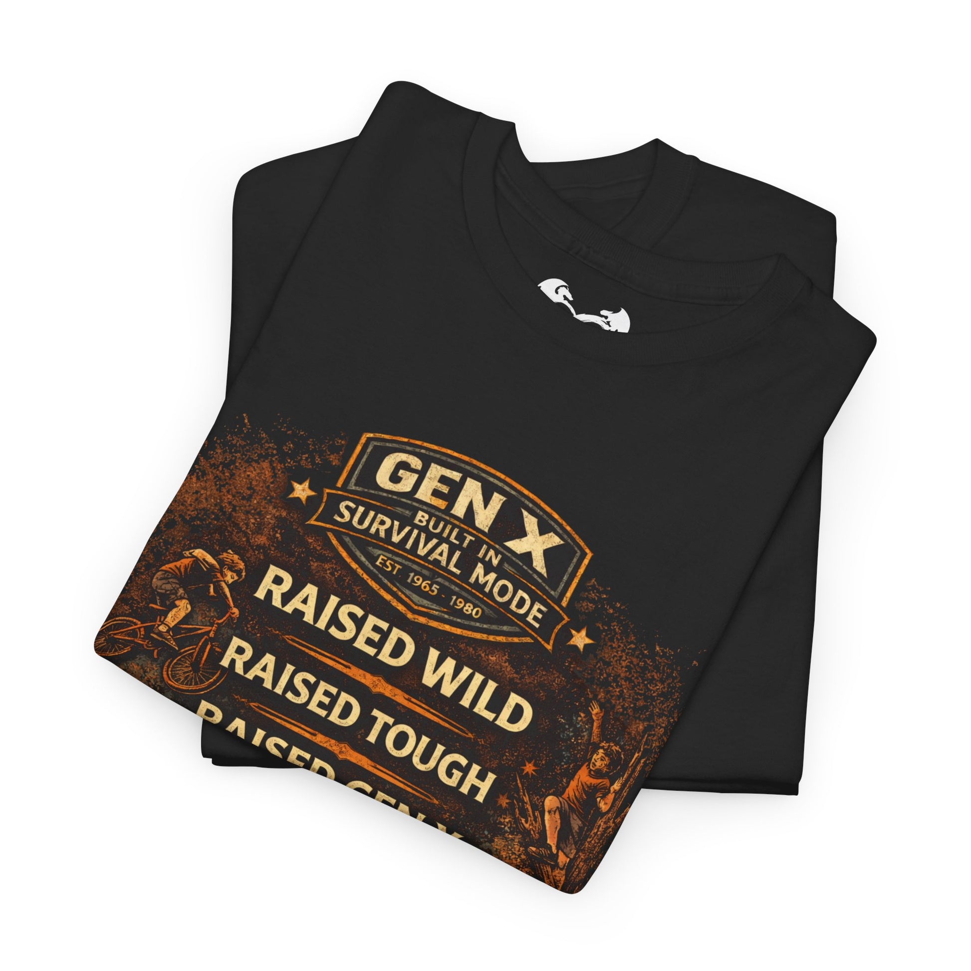 Gen X Survivor Raised Wild Raised Tough Comfortable Cotton T-Shirt
