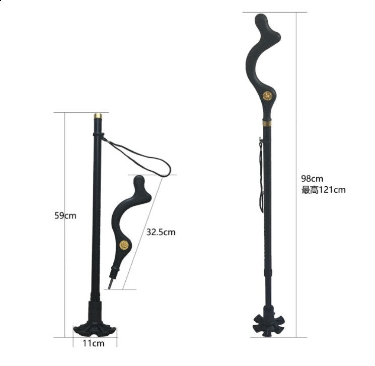 Experience the ultimate convenience and comfort with our Telescopic Folding Stool Walking Stick. Perfect for outdoor activities and travel, this innovative product combines a sturdy walking stick with a compact folding stool. Say goodbye to standing fatigue and hello to a rested adventure!