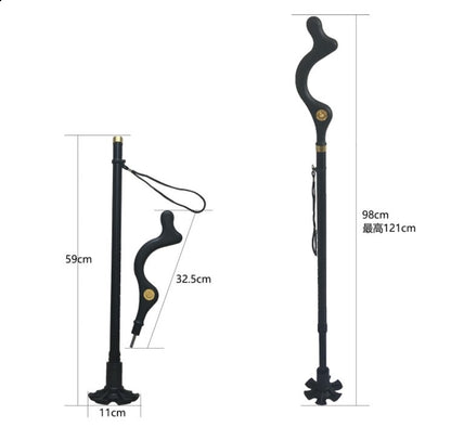 Experience the ultimate convenience and comfort with our Telescopic Folding Stool Walking Stick. Perfect for outdoor activities and travel, this innovative product combines a sturdy walking stick with a compact folding stool. Say goodbye to standing fatigue and hello to a rested adventure!