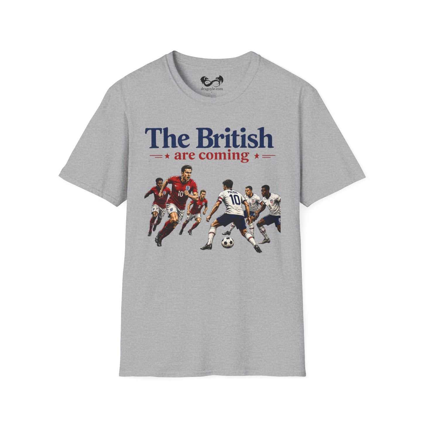 The British Are Coming Soccer Rivalry Graphic T-Shirt