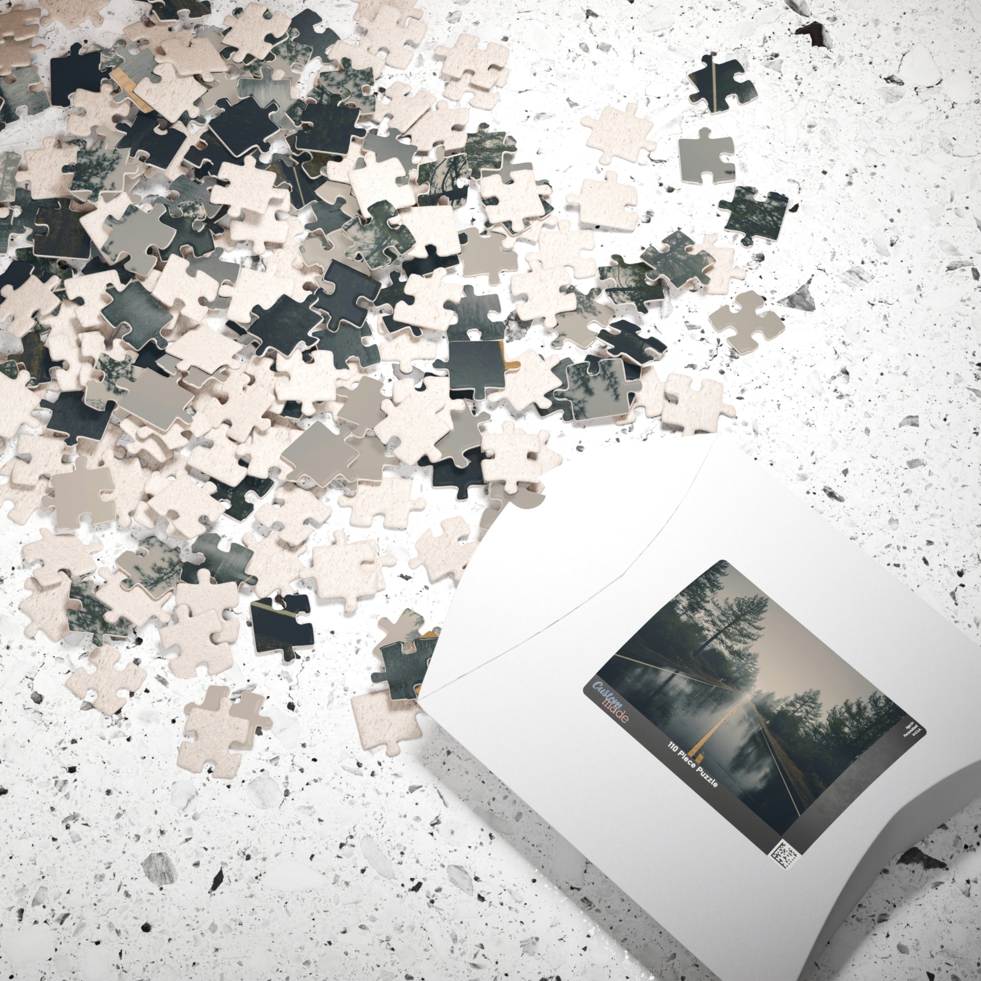 Embark on an adventurous journey with our Misty Rainy Road Trip Puzzle! With 110 to 1014 pieces, this challenging puzzle will keep you on the edge of your seat as you piece together a beautiful highway scene in the midst of a storm. Unleash your inner risk-taker and conquer this puzzle today!