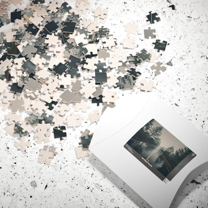 Embark on an adventurous journey with our Misty Rainy Road Trip Puzzle! With 110 to 1014 pieces, this challenging puzzle will keep you on the edge of your seat as you piece together a beautiful highway scene in the midst of a storm. Unleash your inner risk-taker and conquer this puzzle today!