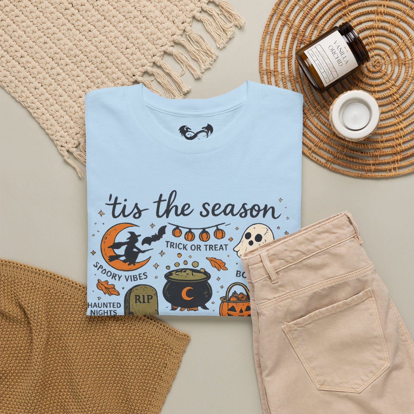 'Tis the Season Halloween Comfortable Cotton T-Shirt