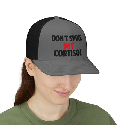 Adjustable "Don’t Spike My Cortisol" Snapback Pre-curved Cap