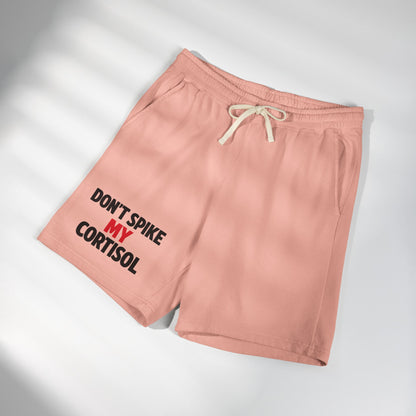 Lightweight "Don’t Spike My Cortisol" Fleece Lounge Shorts