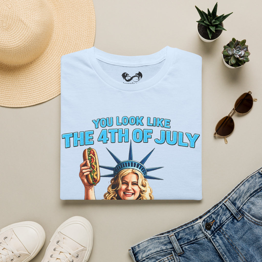You Look Like The 4th of July Hotdog Cotton Tee
