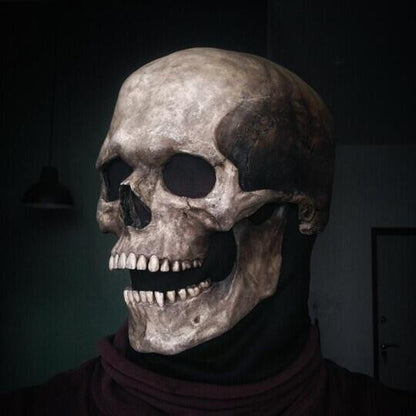Moveable Latex Full Head Halloween Skull Mask