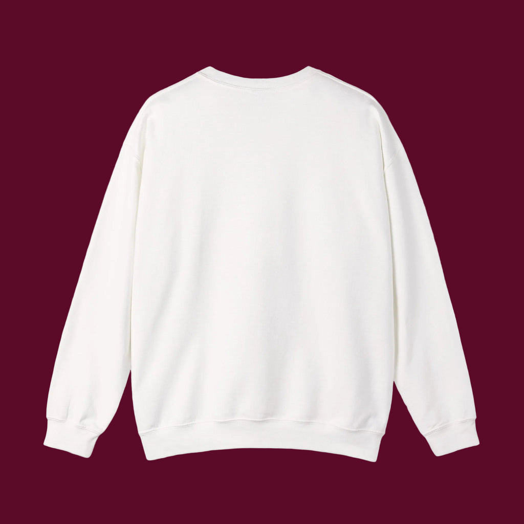 Lighthearted celebratory sweatshirt with a colorful, cartoon-style illustration of a relaxed retiree surrounded by travel and hobby icons
