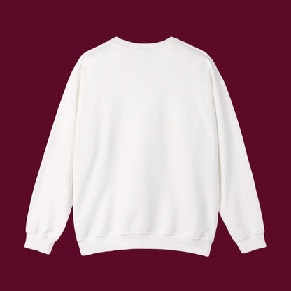 Lighthearted celebratory sweatshirt with a colorful, cartoon-style illustration of a relaxed retiree surrounded by travel and hobby icons