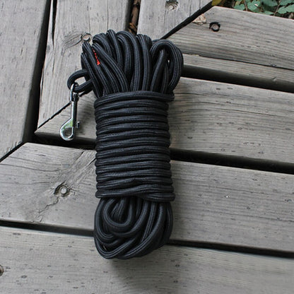 Outfit your pup in style with this long black nylon dog training leash. Crafted from durable materials, this leash is designed to last. Its adjustable length ensures you have the ideal fit and control for any training needs.