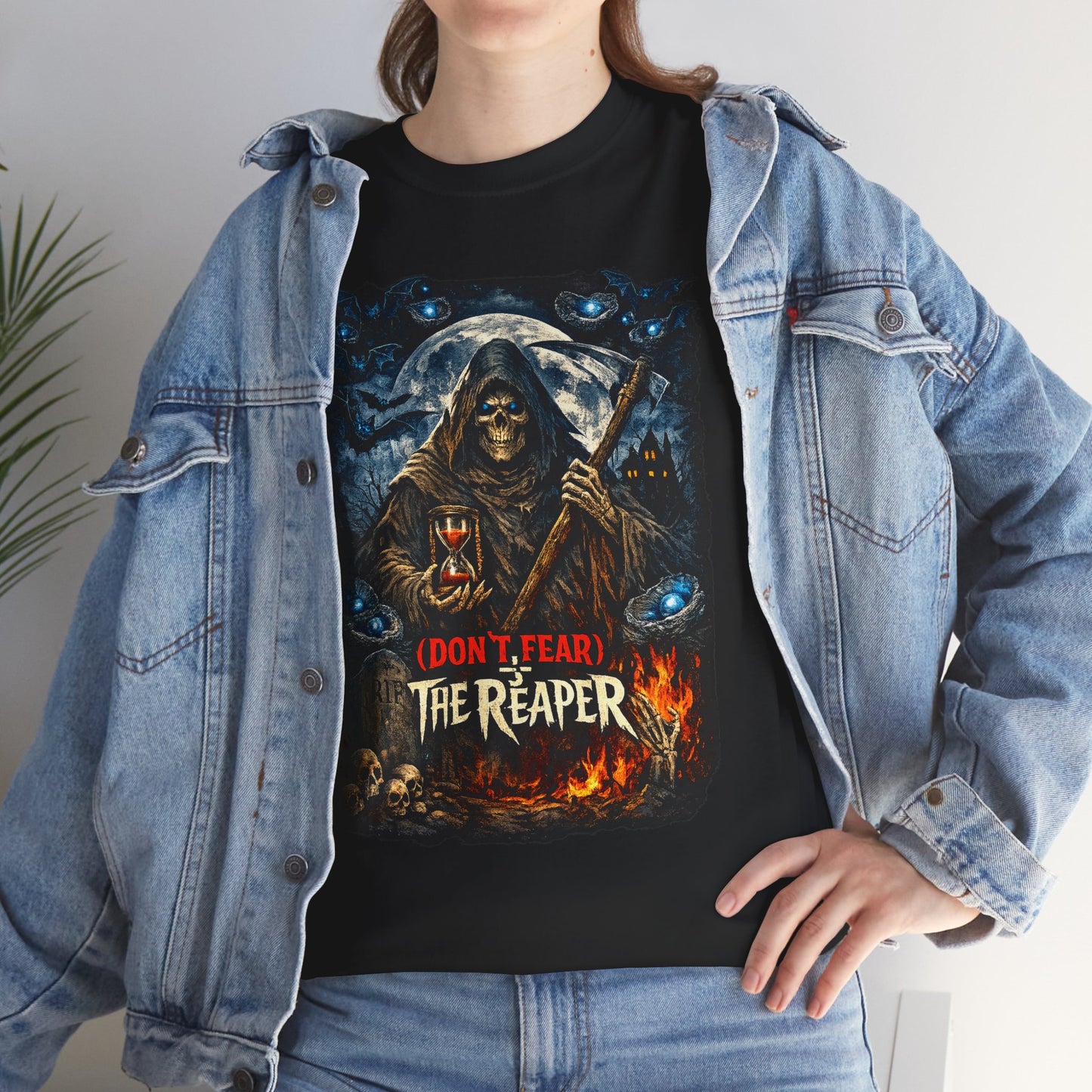 Don't Fear The Reaper Comfortable Cotton Halloween T-Shirt