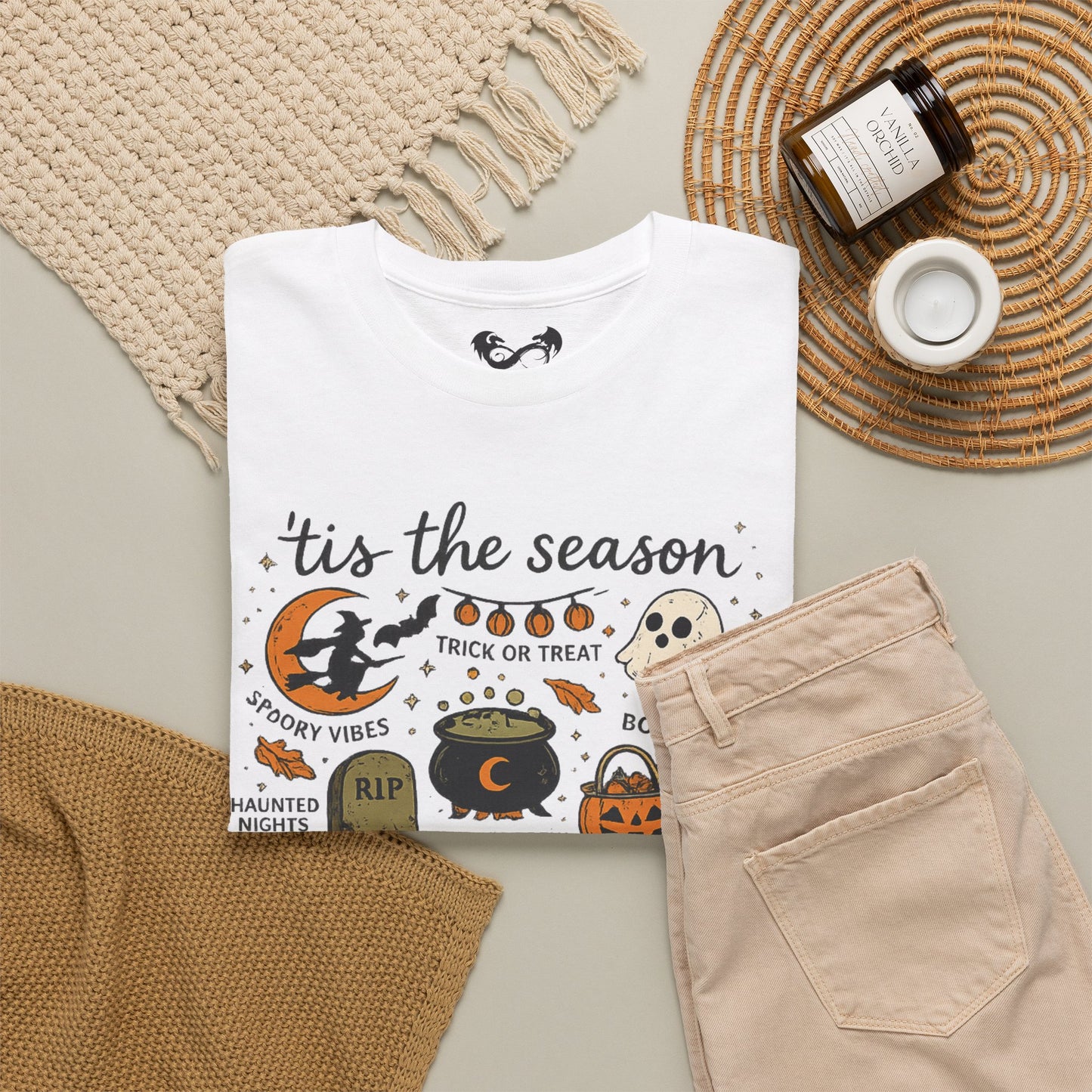 'Tis the Season Halloween Comfortable Cotton T-Shirt