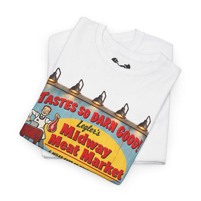 Jeepers Creepers Inspired Vintage Midway Meat Market Billboard  Cotton T-Shirt