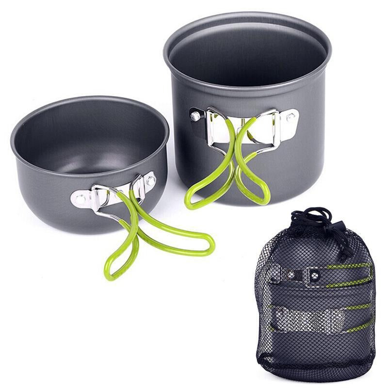 This 3-piece set of cookware is the perfect companion when you're cooking on the go! With aluminum oxide construction and a lightweight design, you can enjoy durable cooking convenience no matter where you are.