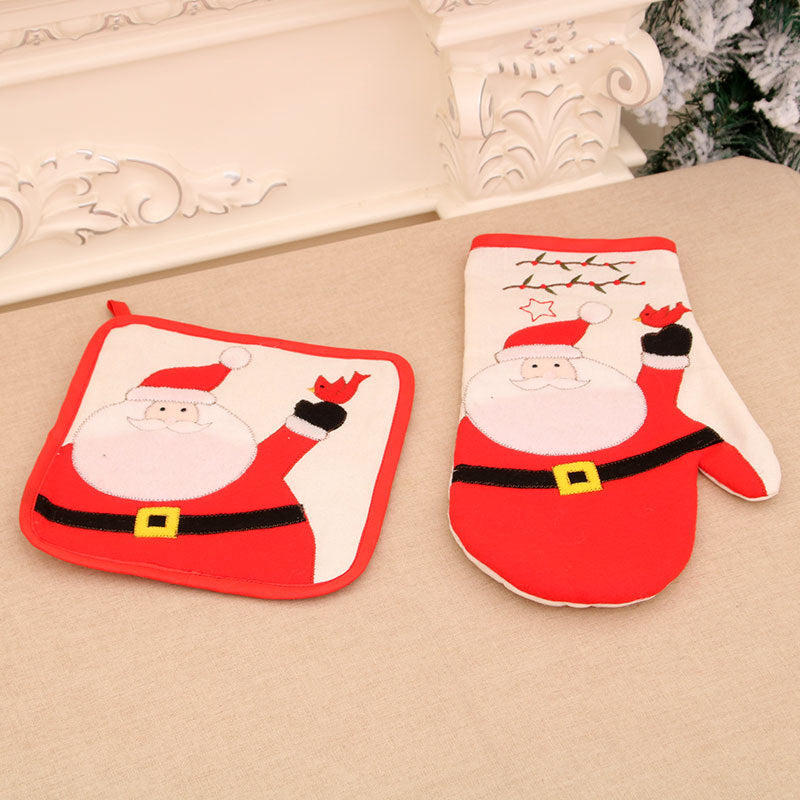 Christmas Insulated Santa Oven Mitts