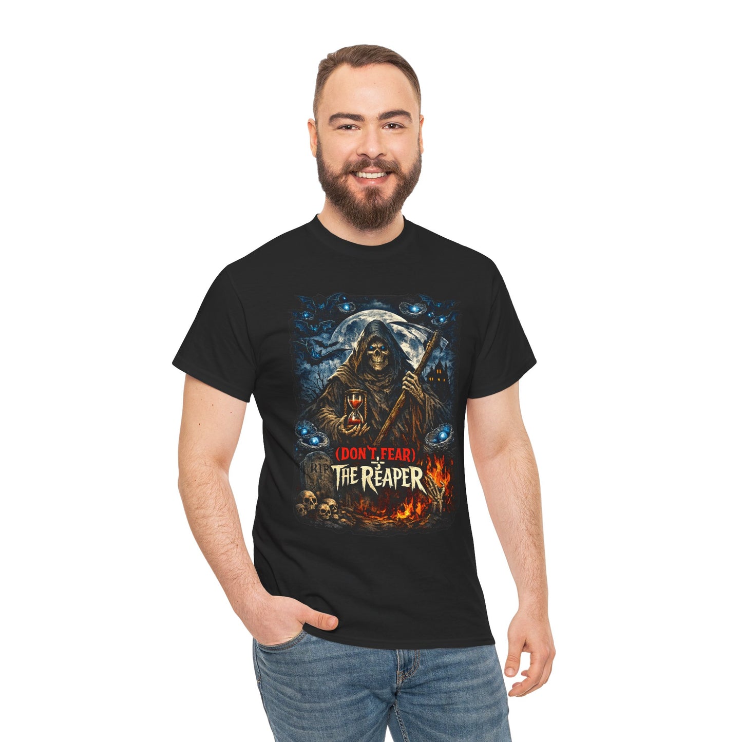 Don't Fear The Reaper Comfortable Cotton Halloween T-Shirt