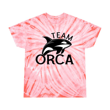 Get your groovy mojo back with this custom Team Orca tie-dye tee shirt. For stylish, laid-back appearances, this t-shirt is made with 100% pre-shrunk cotton for total softness, and features a cyclone pattern straight from the 60s.