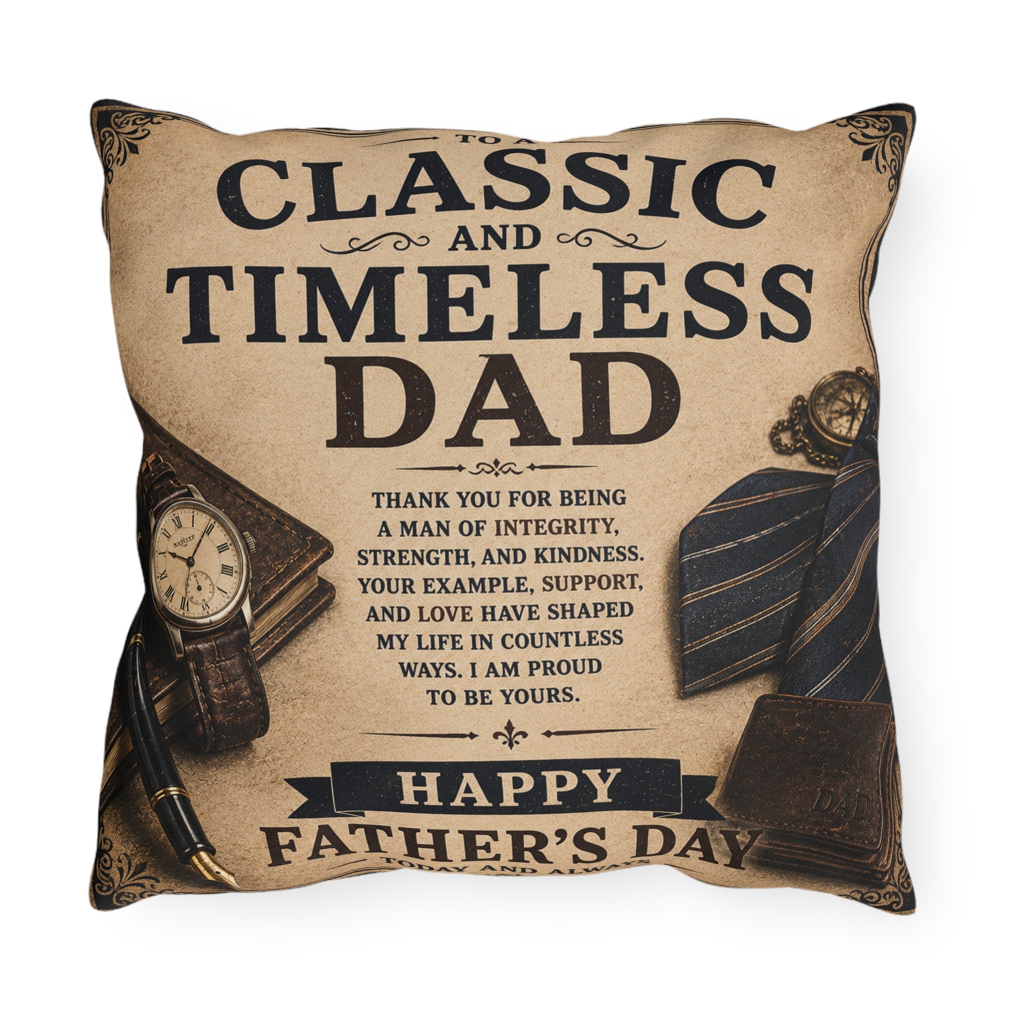 Blessings In Life With Daughter Scenic Timeless Father’s Day Pillow