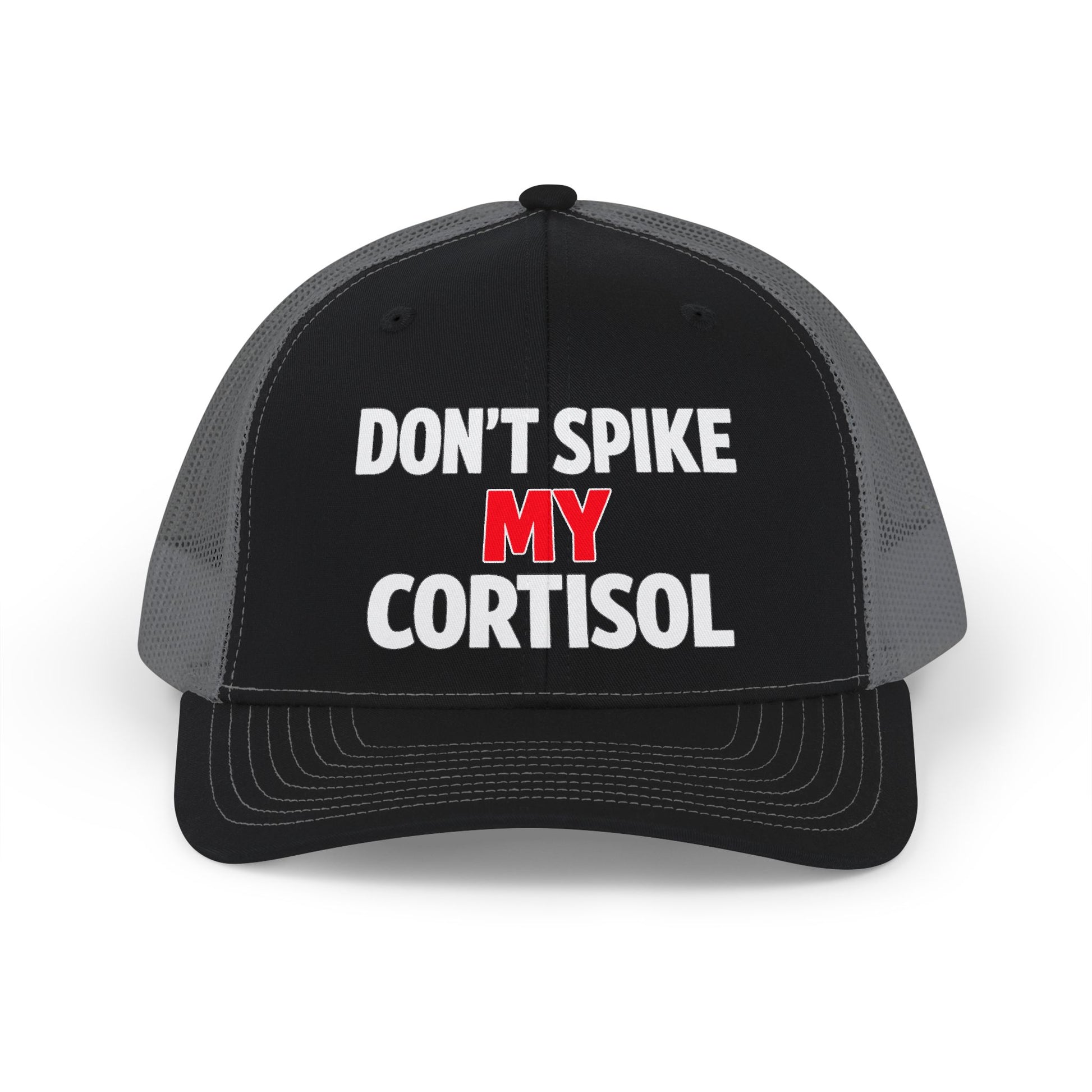 Adjustable "Don’t Spike My Cortisol" Snapback Pre-curved Cap
