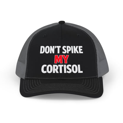 Adjustable "Don’t Spike My Cortisol" Snapback Pre-curved Cap