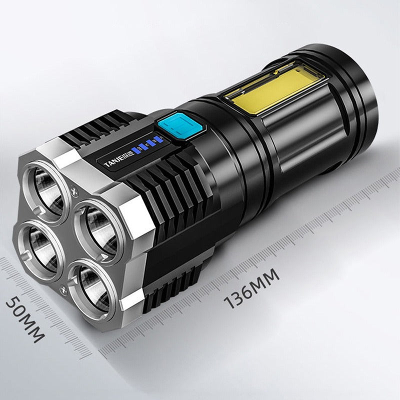Strong USB Rechargeable 5 Led Flashlight