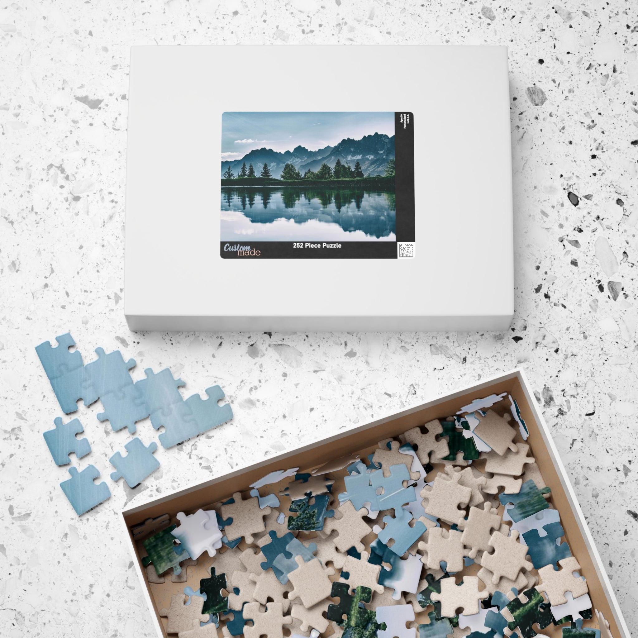 Unleash your inner artist with our Island of Trees Puzzle. This high-quality jigsaw puzzle, available in 110 to 1014 pieces, depicts a tranquil island surrounded by a lush forest. Take a break from the hustle and bustle of daily life and immerse yourself in the beauty of nature with this luxurious and exclusive puzzle.